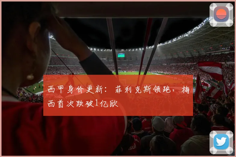 西甲身价更新：菲利克斯领跑，梅西首次跌破1亿欧
